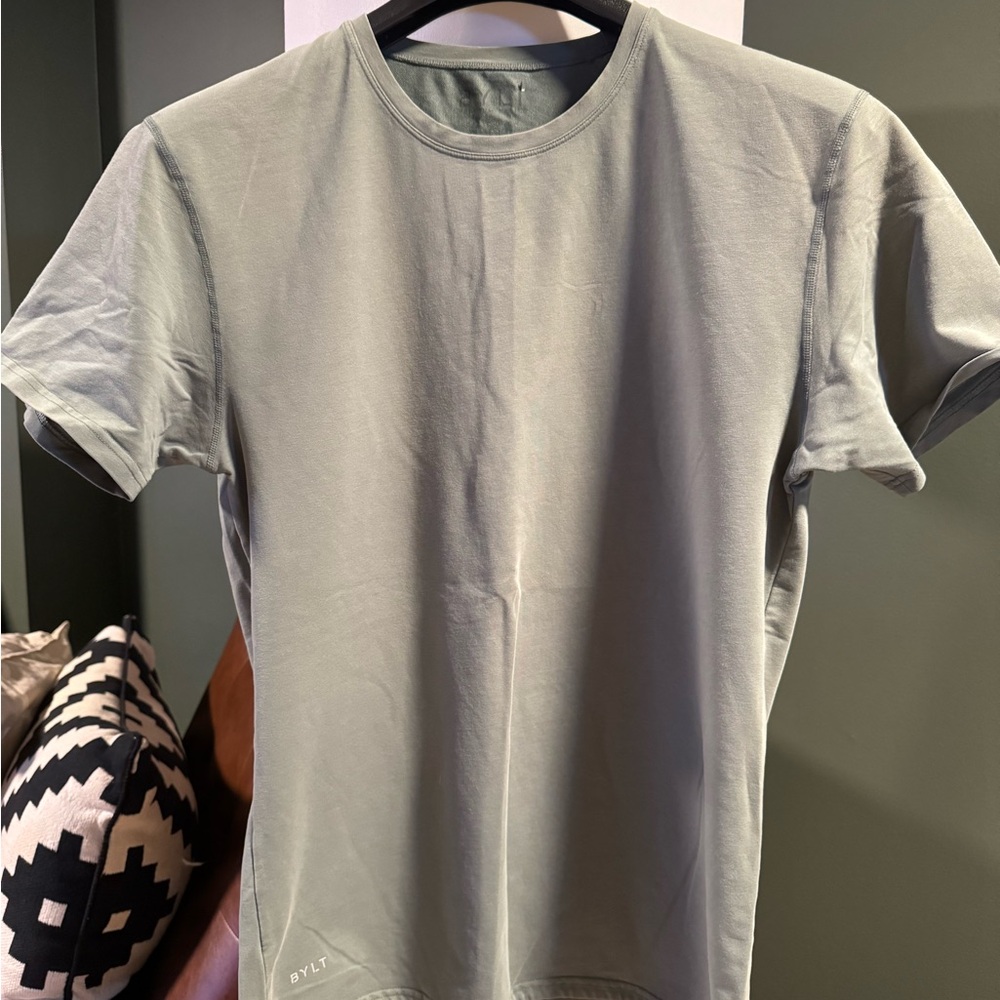 BYLT Basics Sage Green Short Sleeve Tee